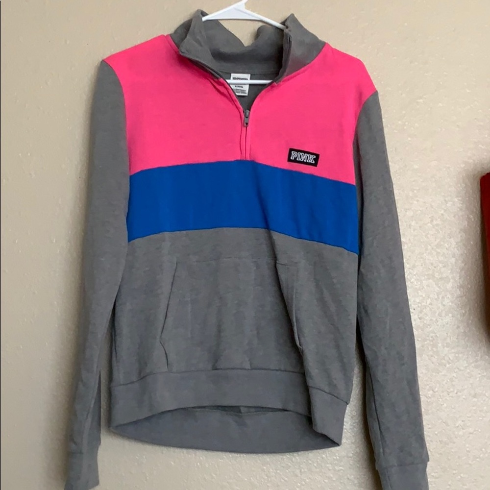 PINK quarter zip hoodie